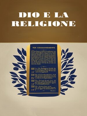 cover image of DIO E RELIGIONE--PRINCIPI MORALI NELLA BIBBIA